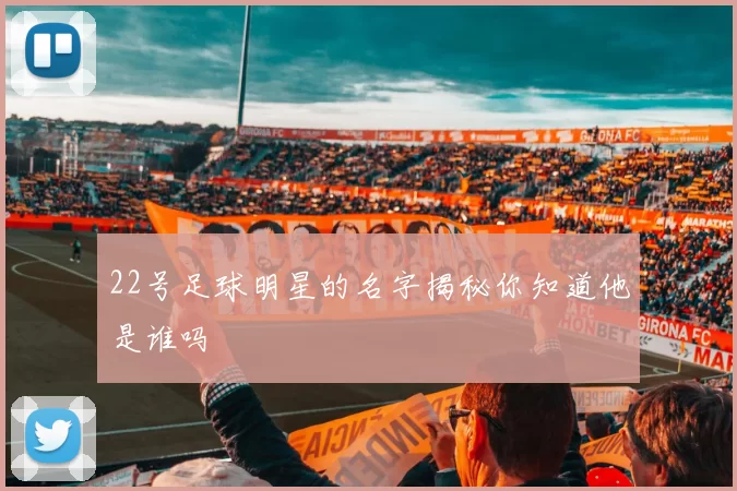 22号足球明星的名字揭秘你知道他是谁吗